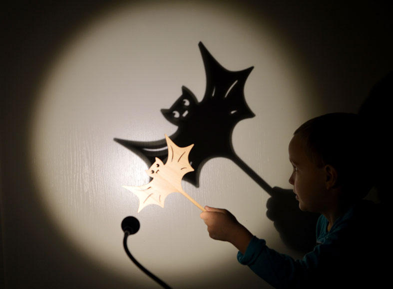 shadow puppets are a great crafting opportunity to explore properties of light